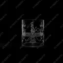 Engraved Borosilicate Glass Cylinder BFF