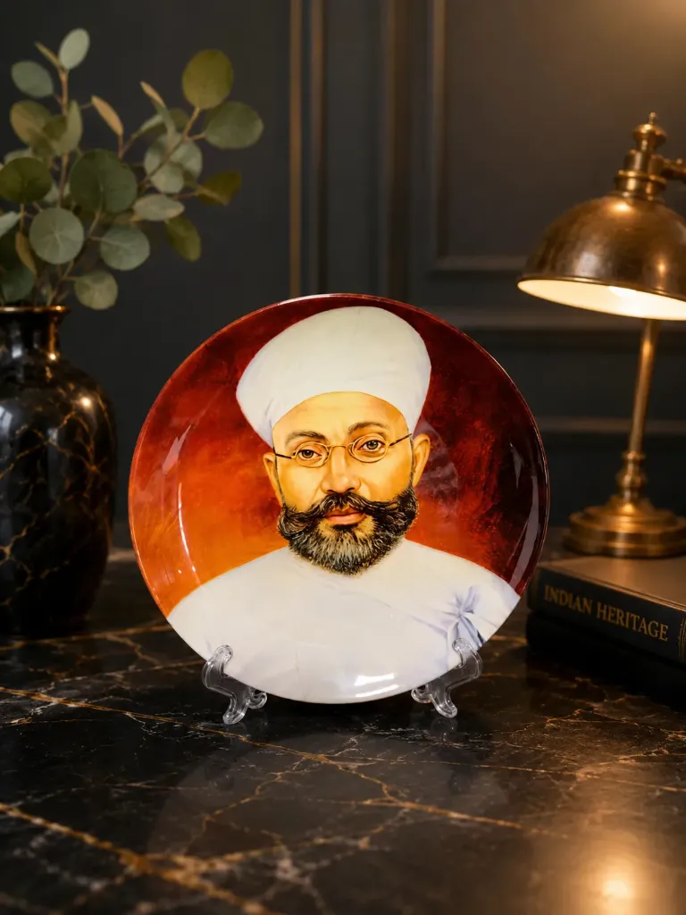 Printed Ceramic Plate ( Size 8 inch)