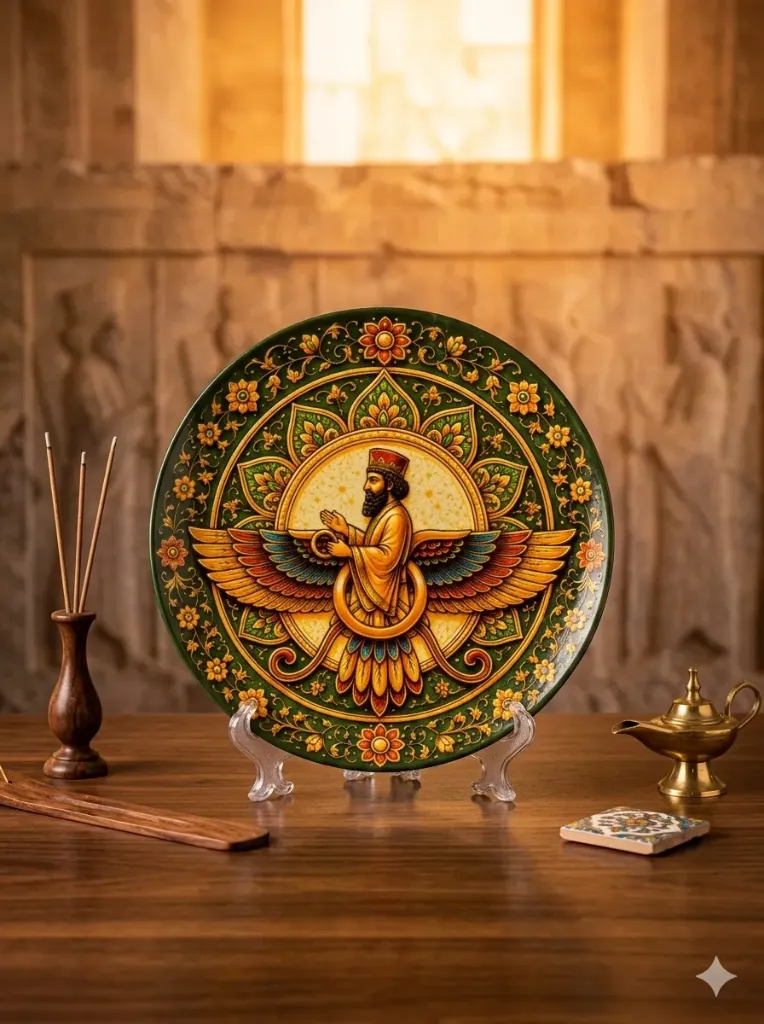 Printed Ceramic Plate (Size 8 inch)