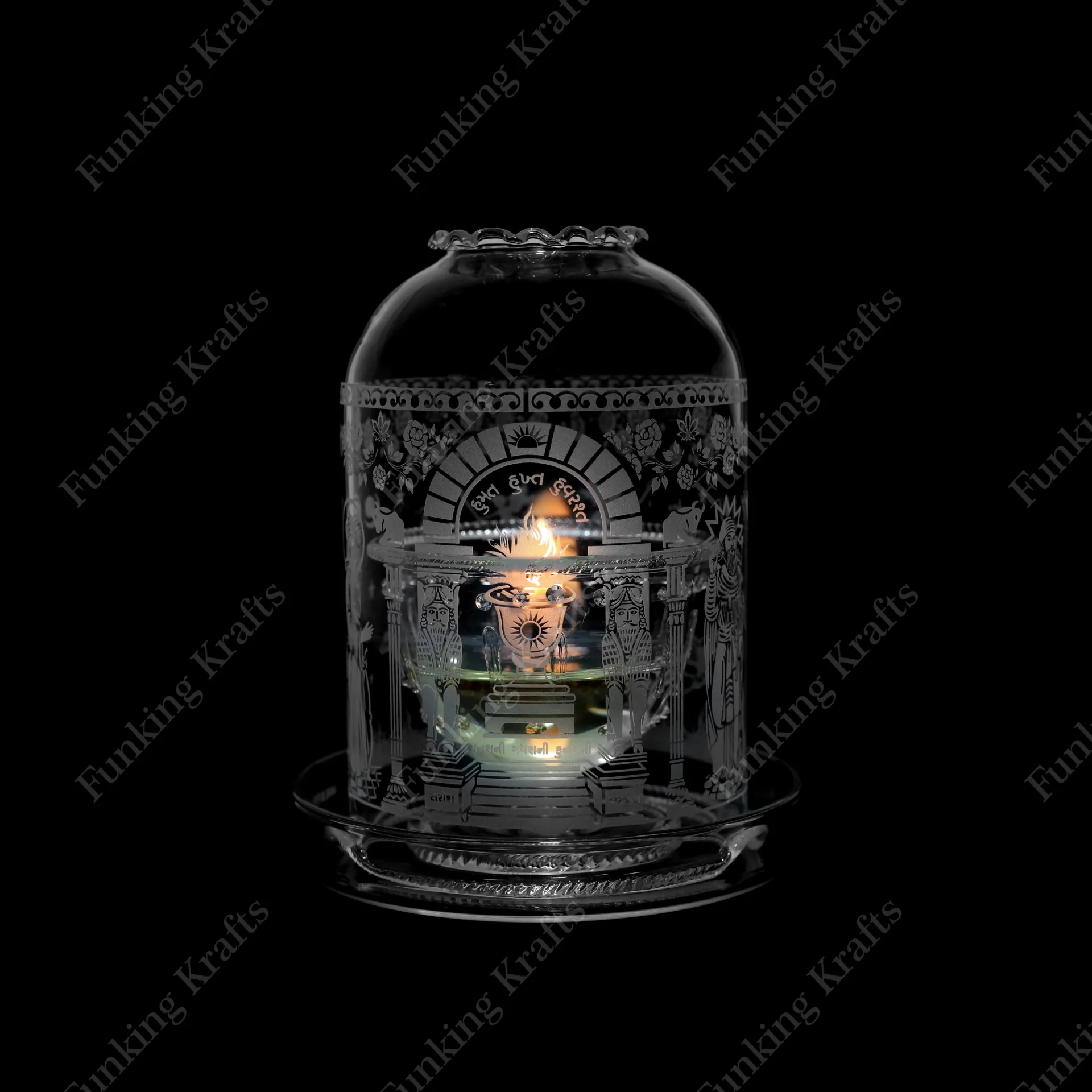 [FK-BDSS-01] Engraved Borosilicate Diya Set Full AG (small)