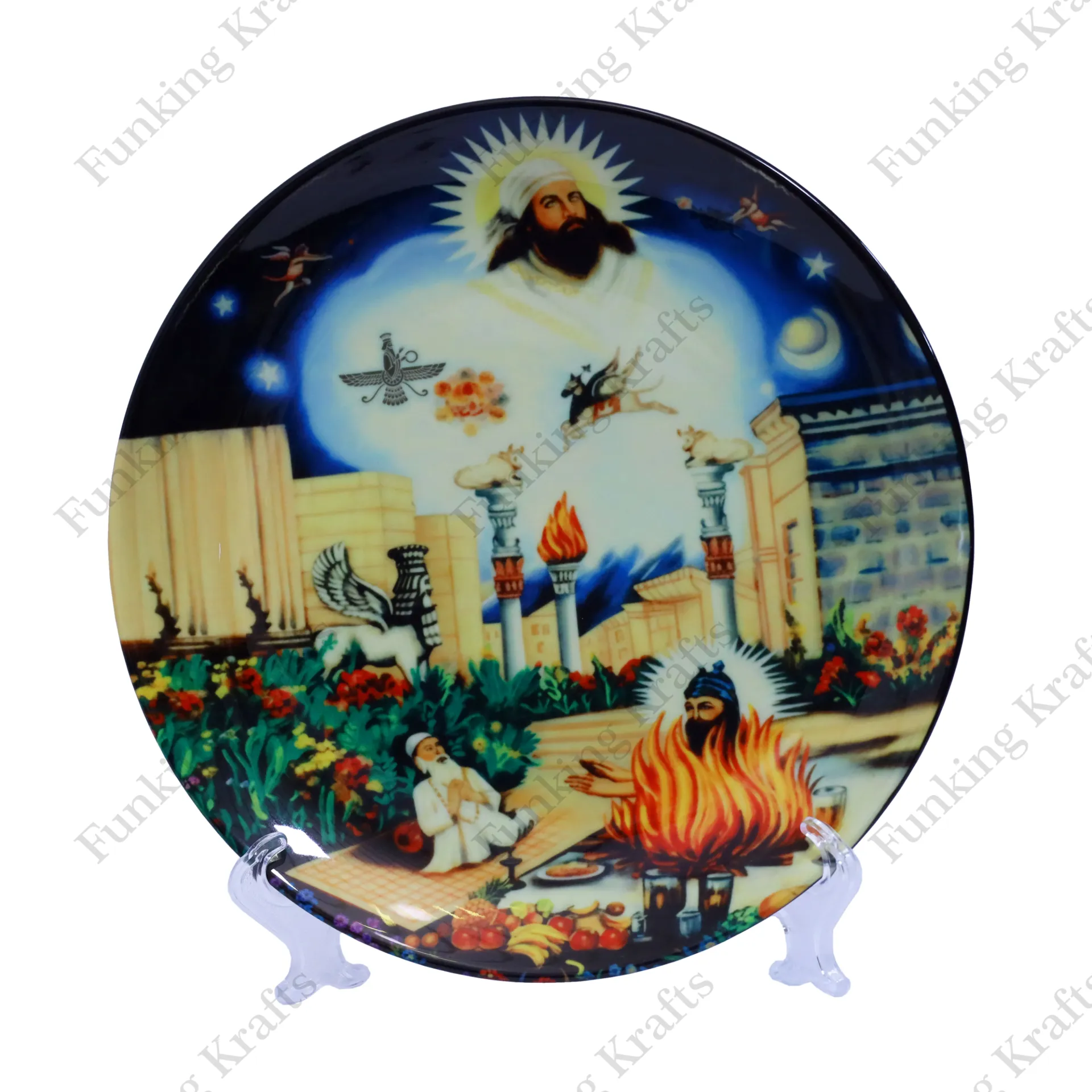 [FK-PCP-036] Printed Ceramic Plate (Size 8 inch)