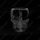 Engraved Borosilicate Double Wall Glass (220ml)